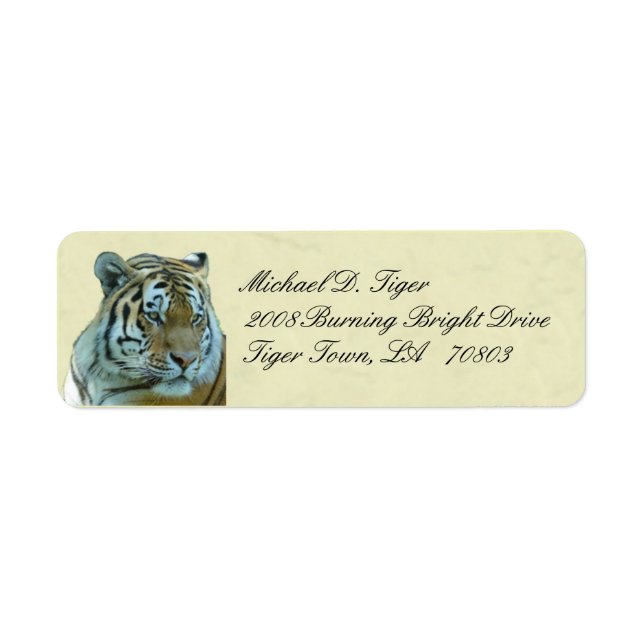 Tiger Return Labels (Front)