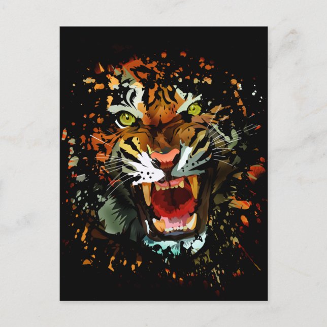 Tiger Roar 2 Postcard (Front)