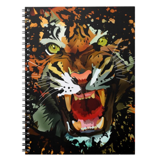 Tiger Roar 2 Spiral Notebook (Front)