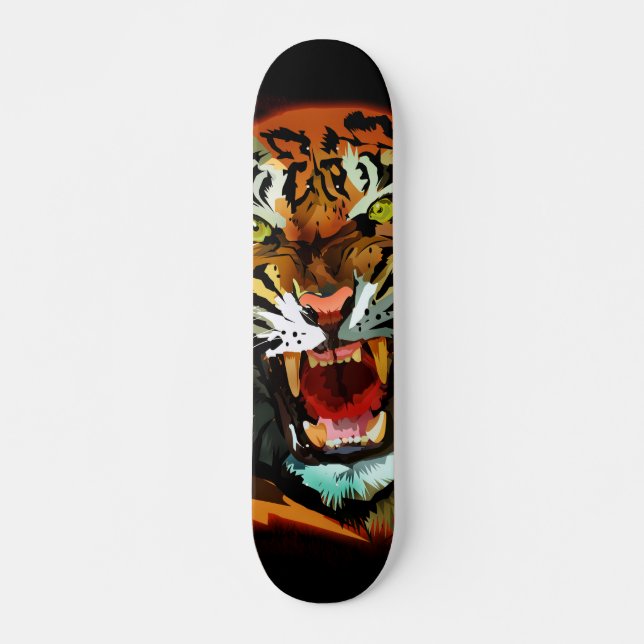 Tiger Roar Skateboard (Front)