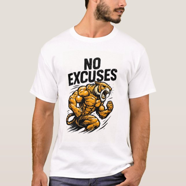tiger roar with muscle T-Shirt (Front)