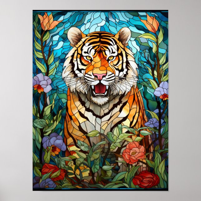Tiger Roaring Poster (Front)