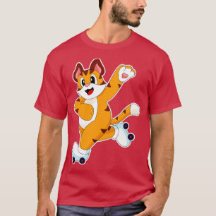 Tiger Roller skates Inline skating T-Shirt