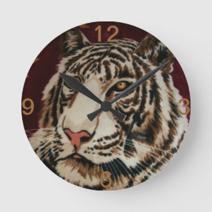 Tiger Round Clock