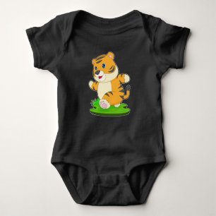 Tiger Runner Running Sports Baby Bodysuit