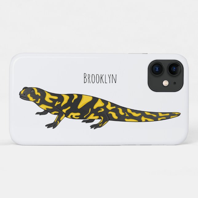 Tiger salamander cartoon illustration Case-Mate iPhone case (Back (Horizontal))