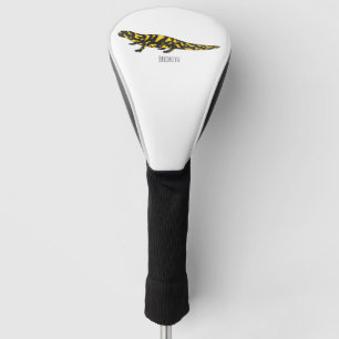 Tiger salamander cartoon illustration  golf head cover