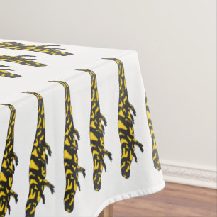 Tiger salamander cartoon illustration  tablecloth