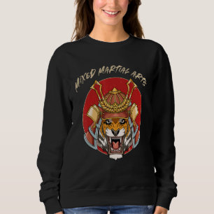 Tiger Samurai Head MMA Cage Fighter Free Fighting Sweatshirt