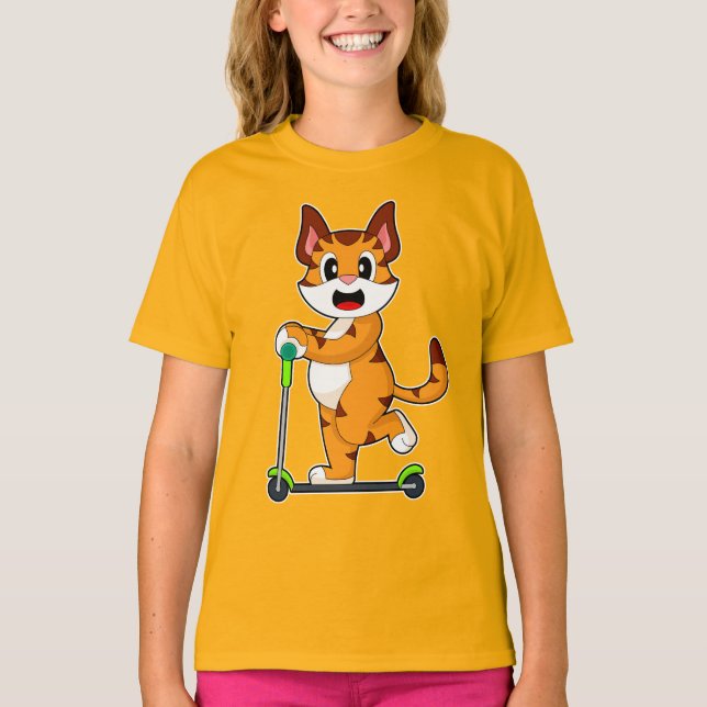 Tiger Scooter T-Shirt (Front)