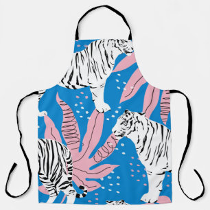 Tiger seamless pattern,wild animal background,tren apron
