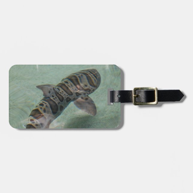 Tiger Shark Luggage Tag (Front Horizontal)