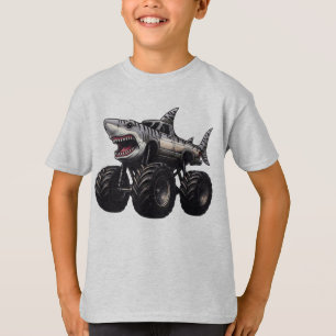 Tiger Shark Monster Truck T-Shirt