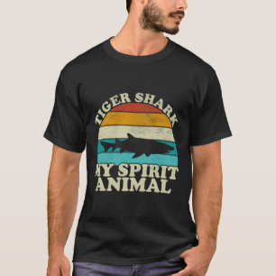 Tiger Shark My Spirit Animal - Vintage Fish Fishin T-Shirt