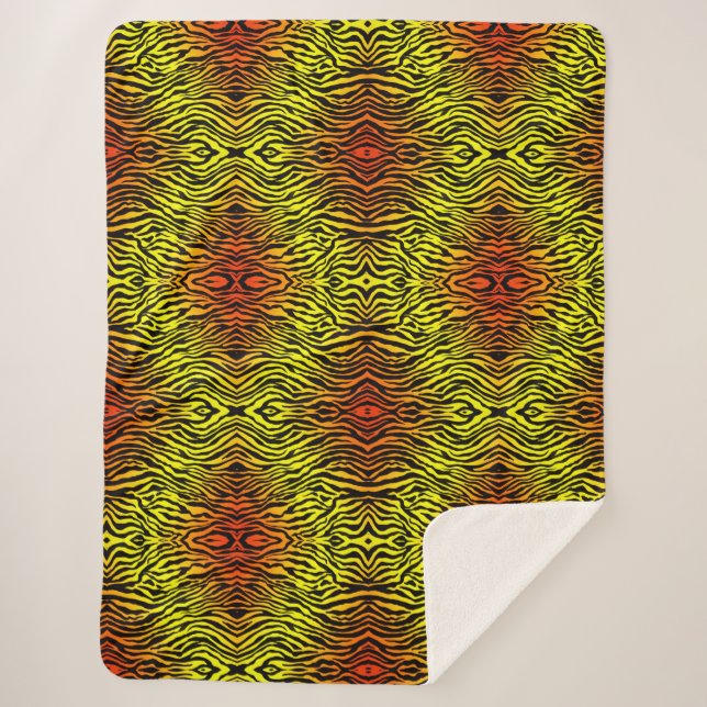 Tiger Sherpa Blanket (Front)