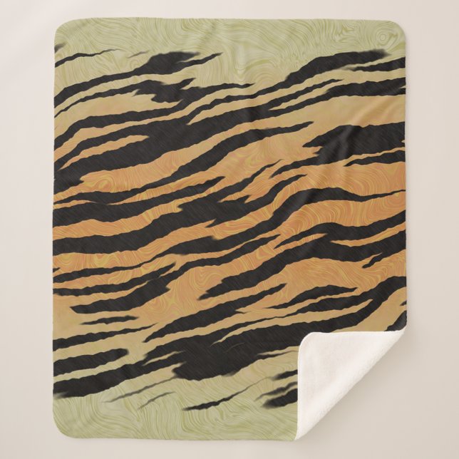 Tiger Sherpa Blanket (Front)