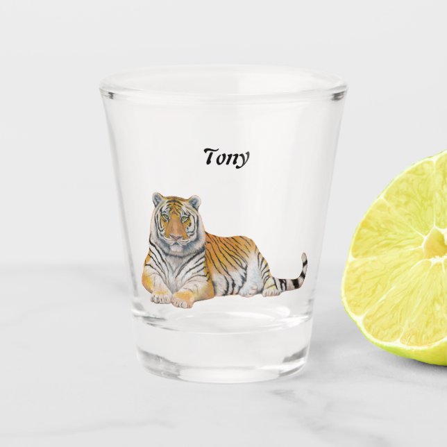 Tiger Shot Glass (Front)