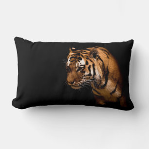 Tiger Silhouette Lumbar Cushion