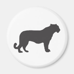 Tiger Silhouette Magnet