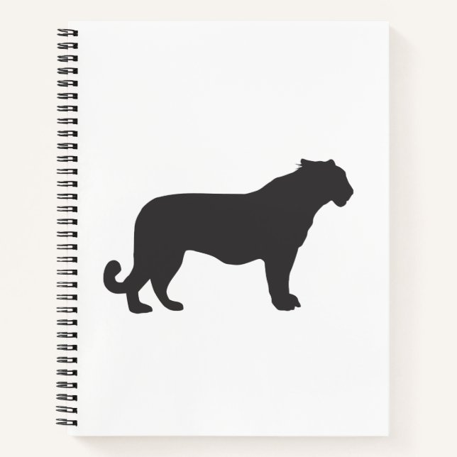 Tiger Silhouette Notebook (Front)