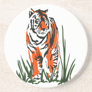 Tiger Silkscreen Coaster
