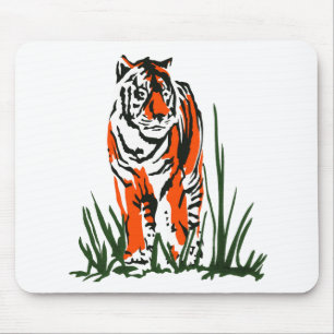 Tiger Silkscreen Mouse Pad