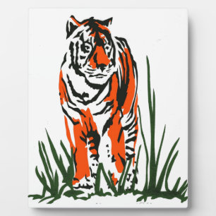 Tiger Silkscreen Plaque
