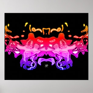 Tiger Sketch (Yellow 2) Poster