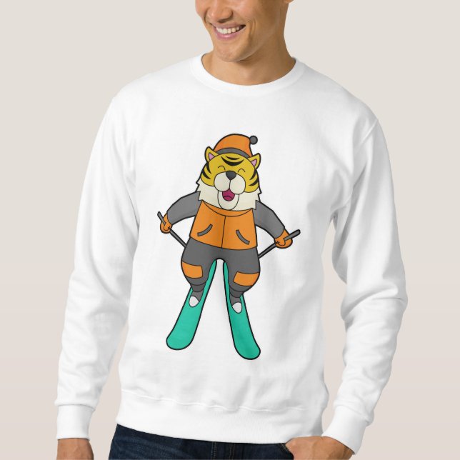 Tiger Skier Ski Sweatshirt (Front)
