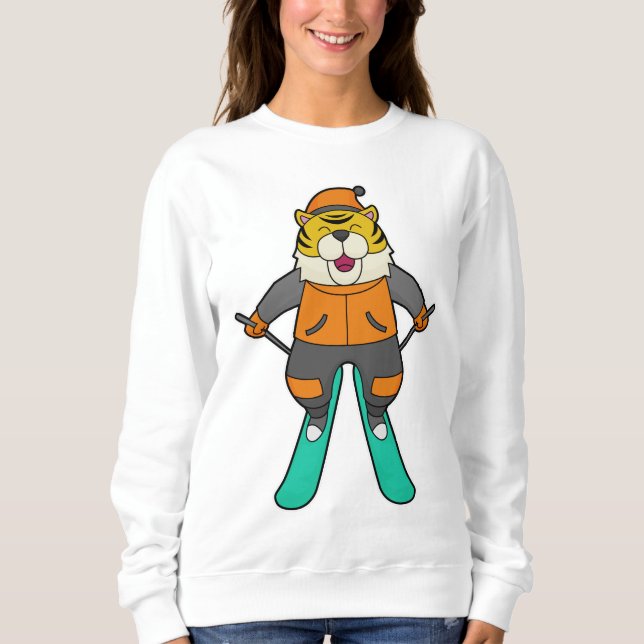 Tiger Skier Ski Sweatshirt (Front)