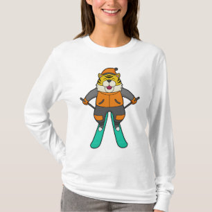 Tiger Skier Ski T-Shirt