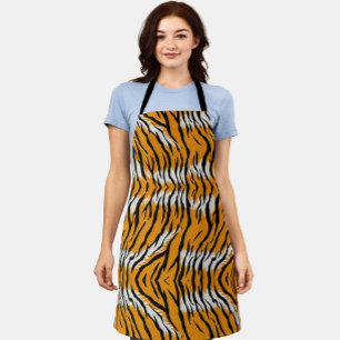 Tiger Skin Animal Print Pattern Design Apron