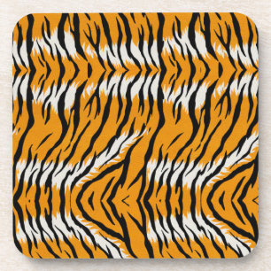 Tiger Skin Animal Print Pattern Design Coaster