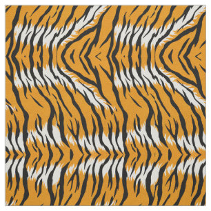 Tiger Skin Animal Print Pattern Design  Fabric