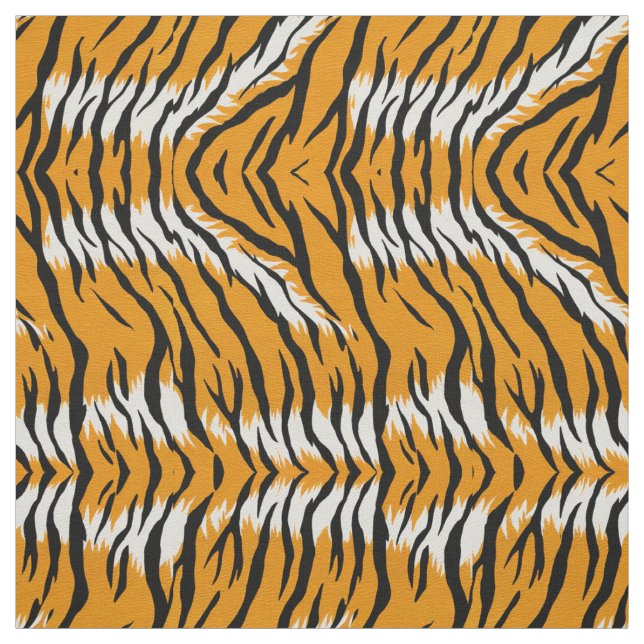 Tiger Skin Animal Print Pattern Design  Fabric (Swatch)