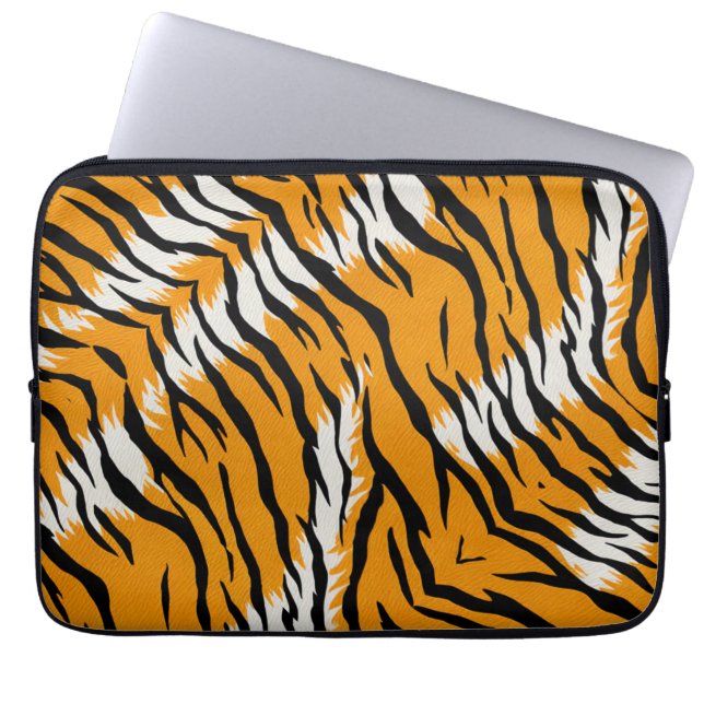 Tiger Skin Animal Print Pattern Design  Laptop Sleeve (Front)