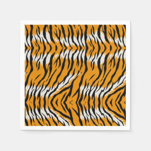 Tiger Skin Animal Print Pattern Design Napkin