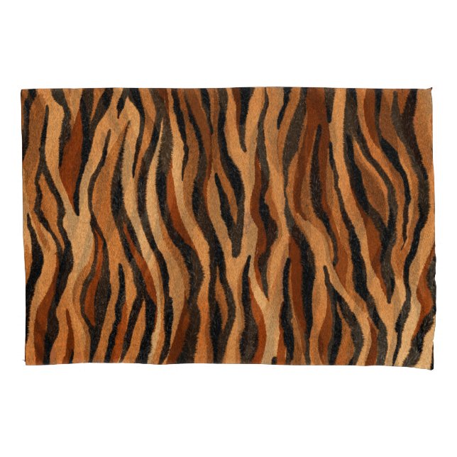 Tiger skin: hand-drawn seamless pattern. pillowcase (Front)