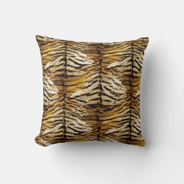 Tiger skin, stylish, tiger, striped, animal print, cushion (Front)