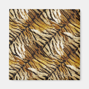 Tiger skin, stylish, tiger, striped, animal print, magnet