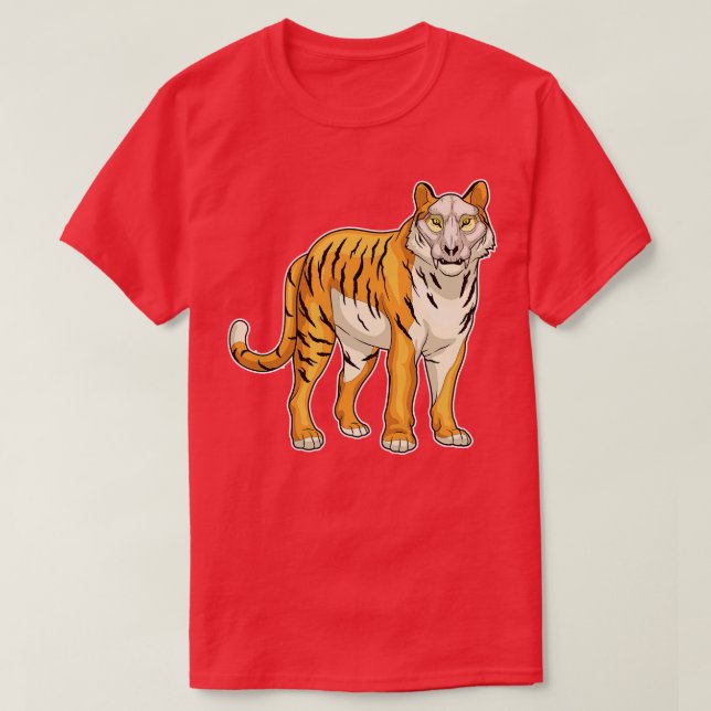 Tiger Skull Mask T-Shirt (Design Front)
