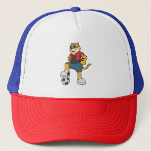 Tiger Soccer player Soccer Trucker Hat