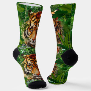Tiger Socks   Nature Jungle Tiger Socks