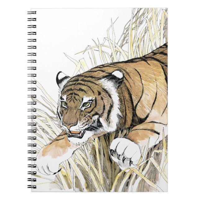 Tiger Spiral Notebook (Front)