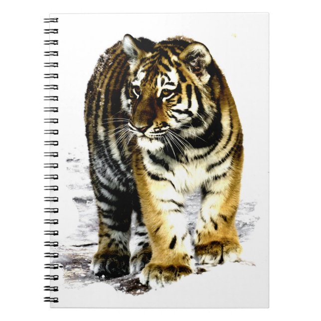 Tiger Spiral Notebook (Front)