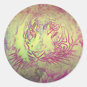 Tiger Spring Classic Round Sticker