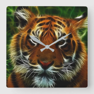 TIGER SQUARE WALL CLOCK
