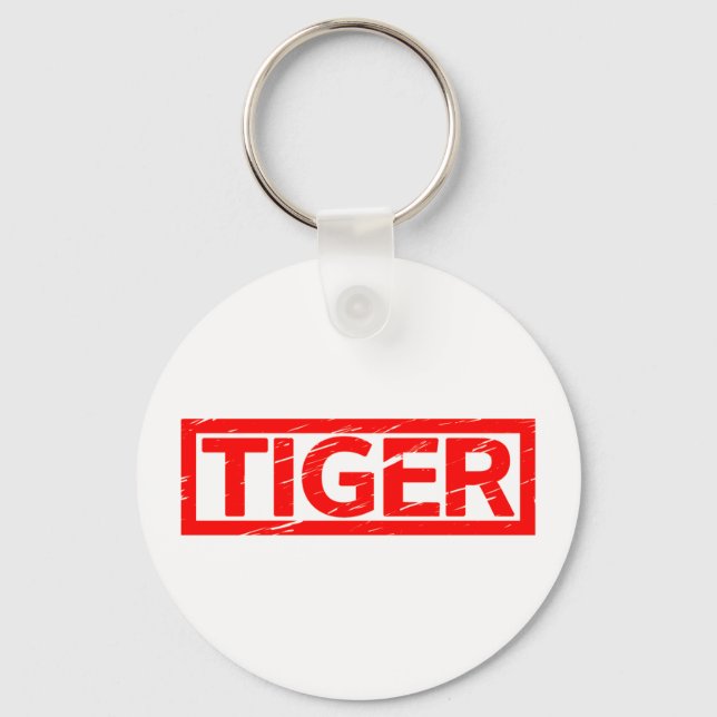 Tiger Stamp Key Ring (Front)