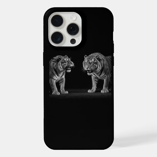 Tiger Stand off iphone 15 pro max case (Back)