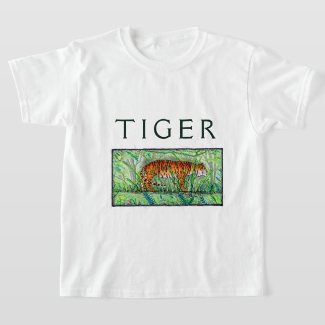 Tiger Standing T-Shirt (Laydown)